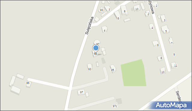 Gorzów Wielkopolski, Sulęcińska, 91, mapa Gorzów Wielkopolski