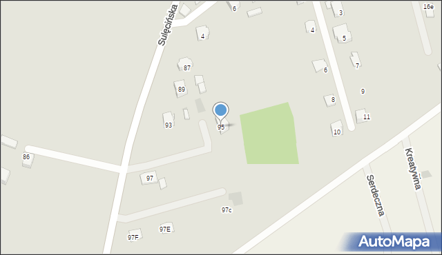 Gorzów Wielkopolski, Sulęcińska, 95, mapa Gorzów Wielkopolski