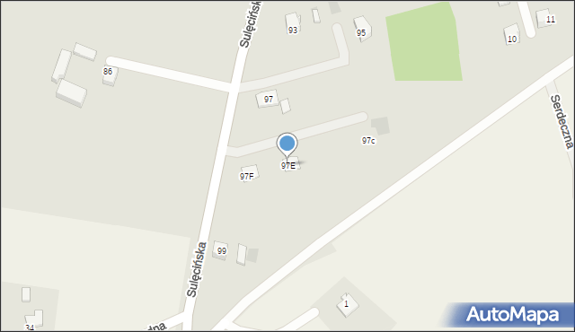 Gorzów Wielkopolski, Sulęcińska, 97E, mapa Gorzów Wielkopolski
