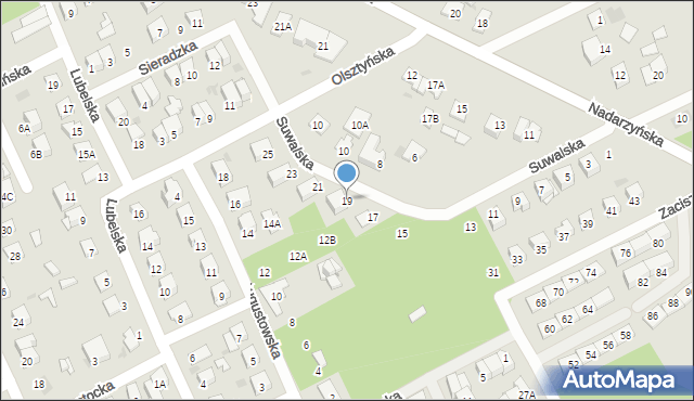 Grodzisk Mazowiecki, Suwalska, 19, mapa Grodzisk Mazowiecki
