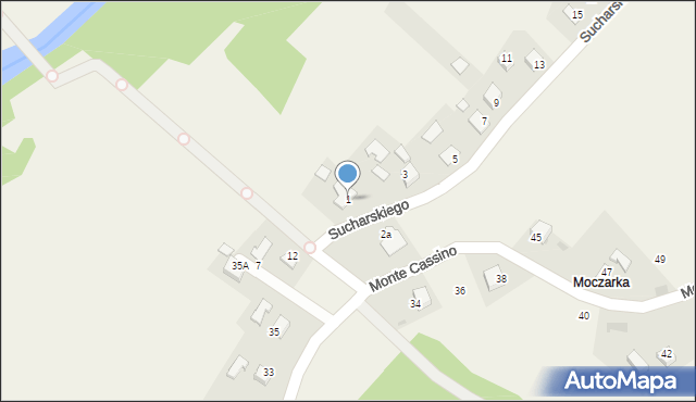 Gromnik, Sucharskiego Henryka, mjr., 1, mapa Gromnik