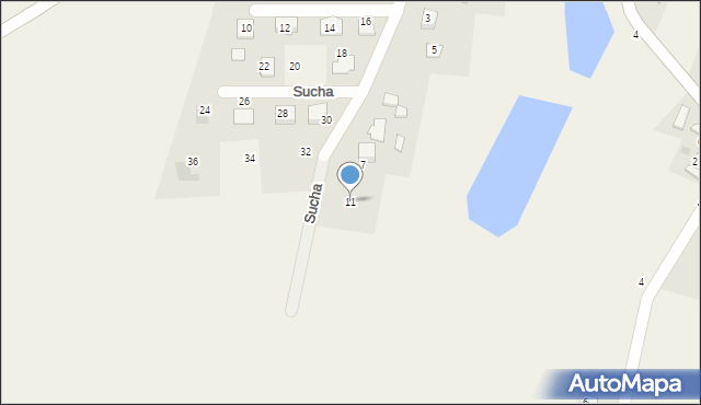 Jarząbkowice, Sucha, 11, mapa Jarząbkowice