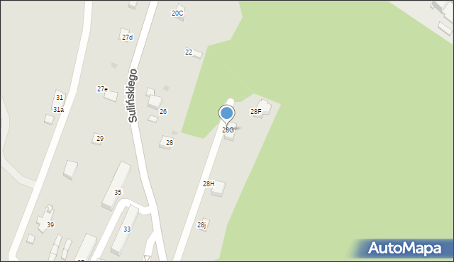 Jaworzno, Sulińskiego Jana, ks., 28G, mapa Jaworzno