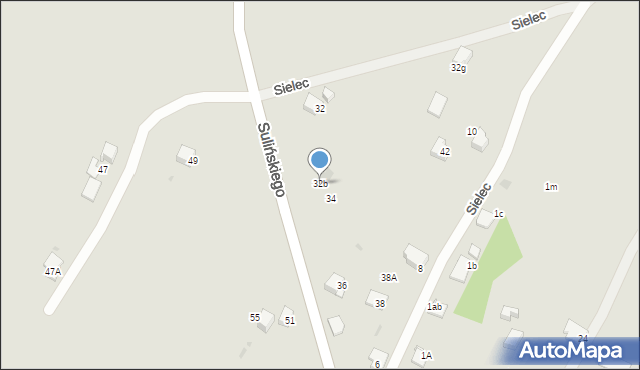 Jaworzno, Sulińskiego Jana, ks., 32b, mapa Jaworzno