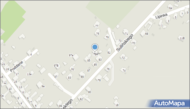 Jaworzno, Sulińskiego Jana, ks., 79A, mapa Jaworzno