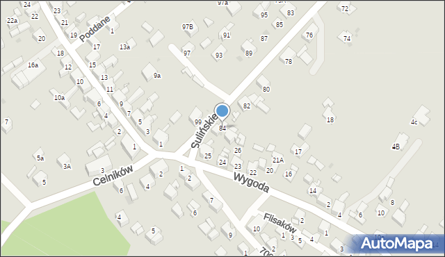 Jaworzno, Sulińskiego Jana, ks., 84, mapa Jaworzno