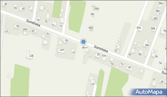 Jejkowice, Sumińska, 57, mapa Jejkowice