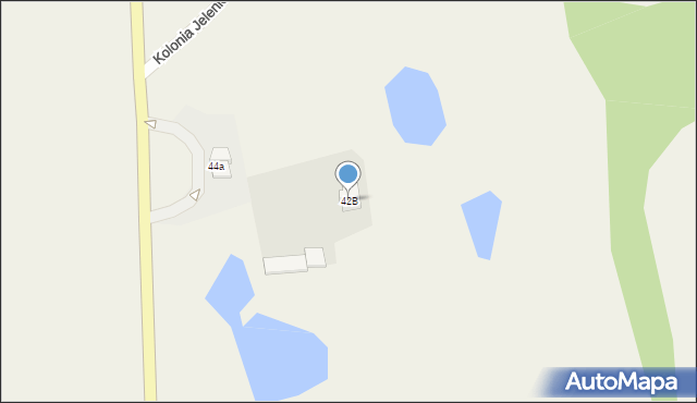 Jeleniewo, Suwalska, 42B, mapa Jeleniewo