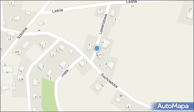 Jordanów Śląski, Suchowicka, 5, mapa Jordanów Śląski