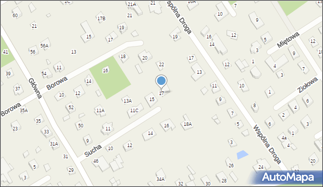 Kamionka, Sucha, 17, mapa Kamionka