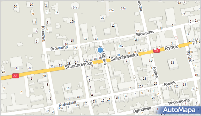 Kargowa, Sulechowska, 16, mapa Kargowa