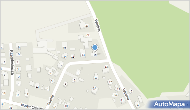 Kicin, Sucha, 15, mapa Kicin