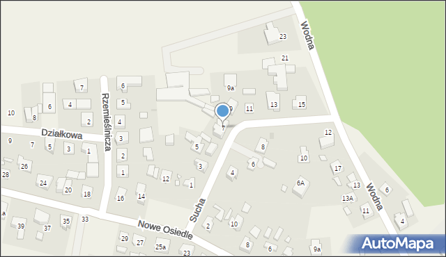 Kicin, Sucha, 7, mapa Kicin