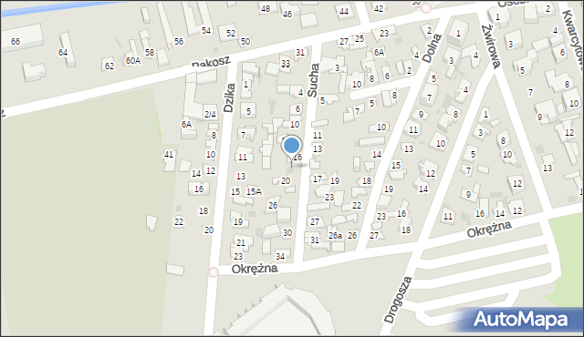 Kielce, Sucha, 18, mapa Kielc