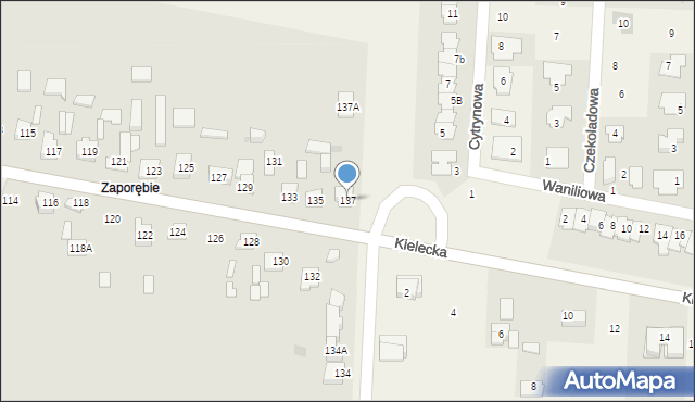 Kielce, Sukowska, 137, mapa Kielc