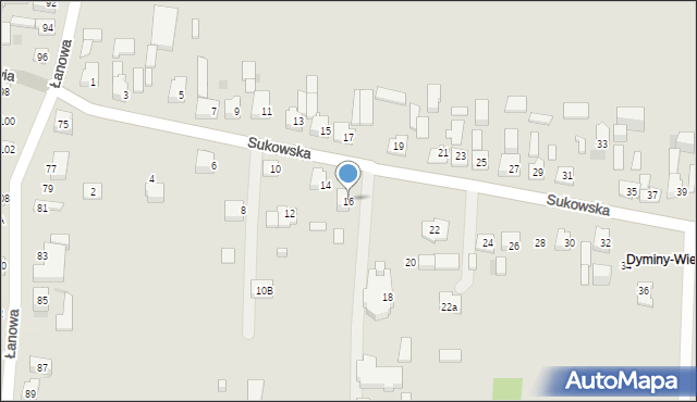 Kielce, Sukowska, 16, mapa Kielc
