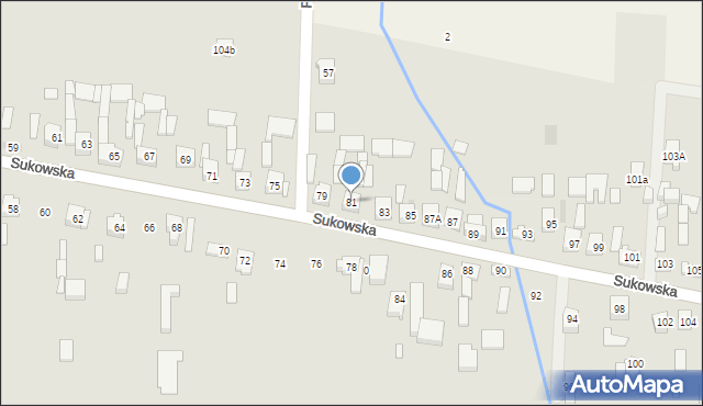 Kielce, Sukowska, 81, mapa Kielc