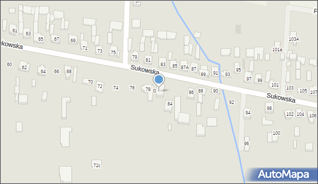 Kielce, Sukowska, 82, mapa Kielc