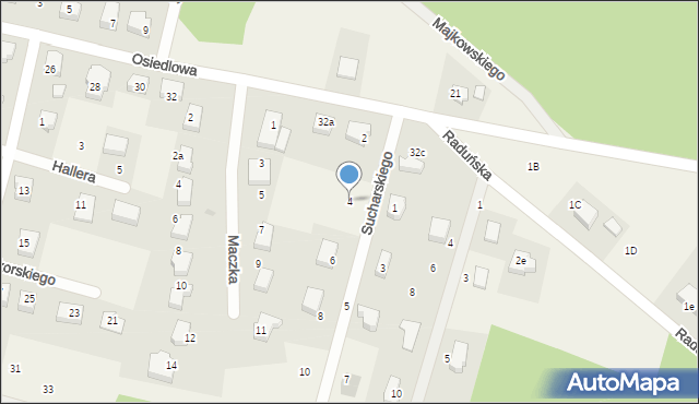 Kiełpino, Sucharskiego Henryka, mjr., 4, mapa Kiełpino