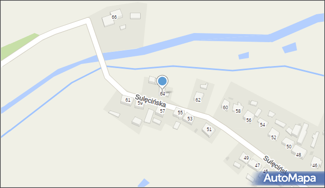 Kołczyn, Sulęcińska, 64, mapa Kołczyn