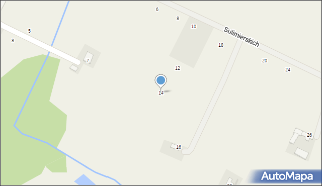 Koneck, Sulimierskich, 14, mapa Koneck