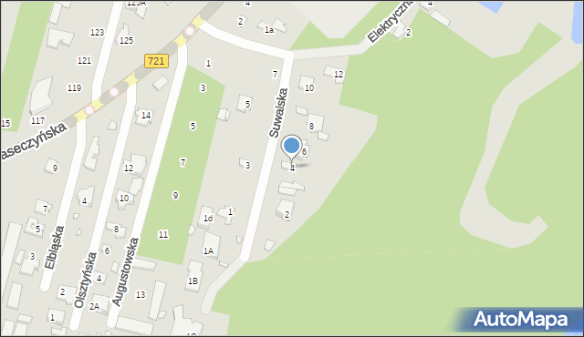 Konstancin-Jeziorna, Suwalska, 4, mapa Konstancin-Jeziorna