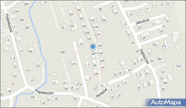 Kraków, Sucharskiego Henryka, mjr., 14h, mapa Krakowa