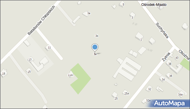 Kraśnik, Suchyńska, 3a, mapa Kraśnik