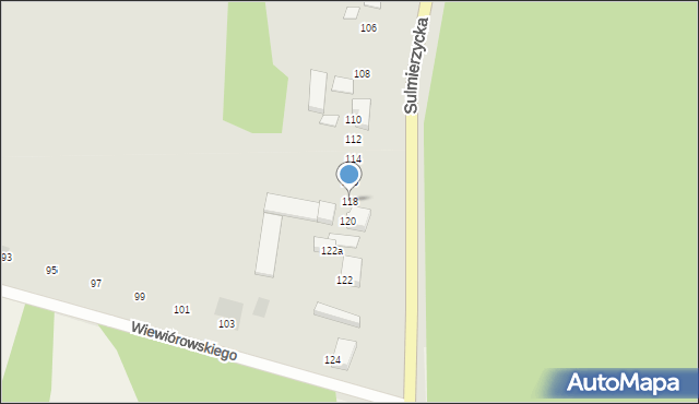 Krotoszyn, Sulmierzycka, 118, mapa Krotoszyna