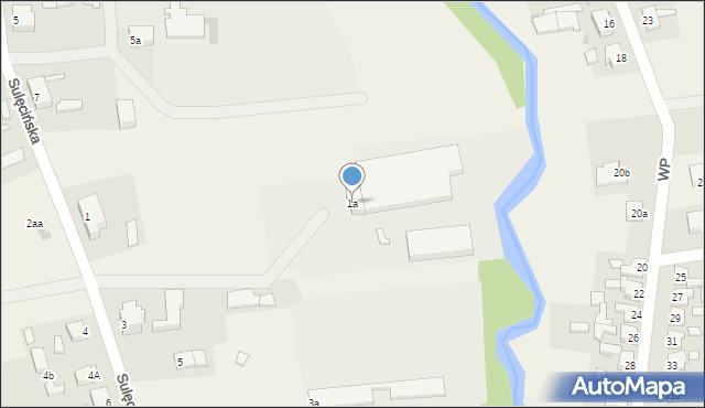 Krzeszyce, Sulęcińska, 1a, mapa Krzeszyce