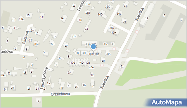 Legionowo, Suwalna, 38n, mapa Legionowo