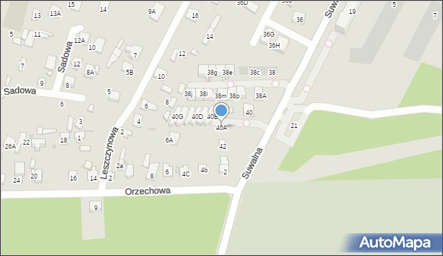 Legionowo, Suwalna, 40A, mapa Legionowo
