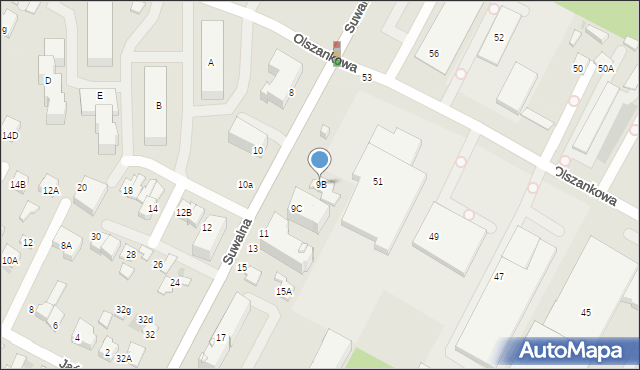 Legionowo, Suwalna, 9B, mapa Legionowo