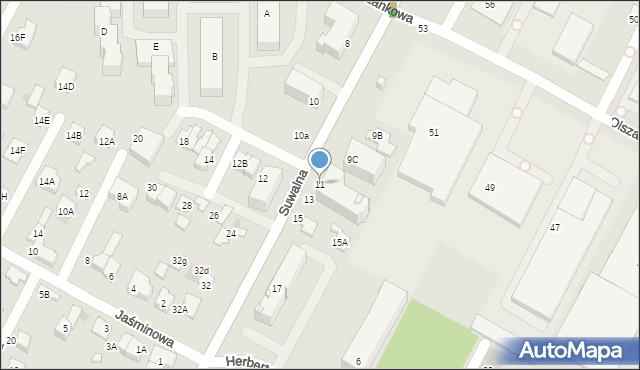 Legionowo, Suwalna, 11, mapa Legionowo