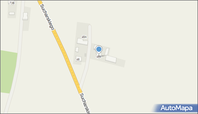 Lisia Góra, Sucharskiego Henryka, mjr., 48b, mapa Lisia Góra