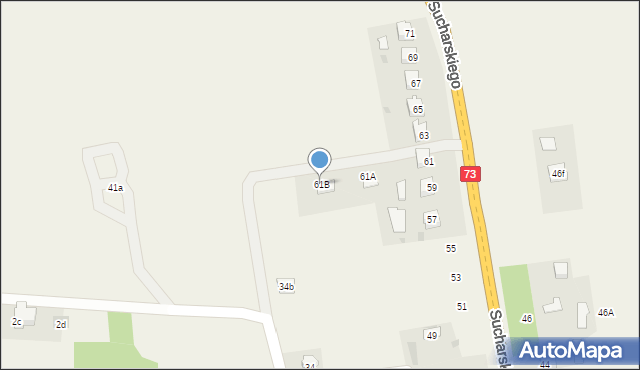 Lisia Góra, Sucharskiego Henryka, mjr., 61B, mapa Lisia Góra