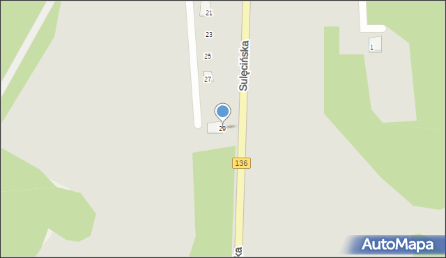 Lubniewice, Sulęcińska, 29, mapa Lubniewice