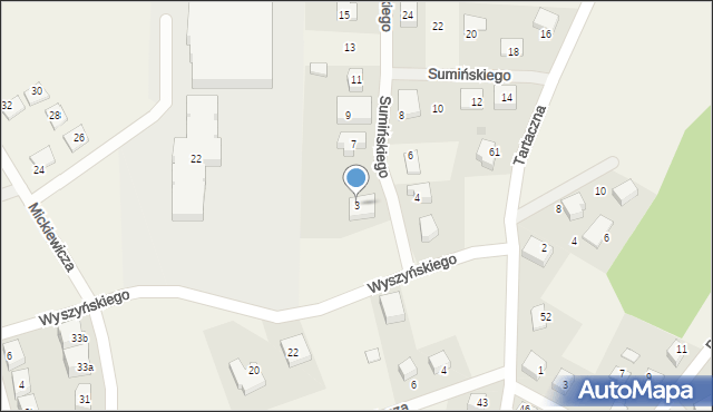 Luzino, Sumińskiego, ks., 3, mapa Luzino