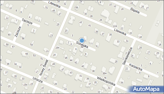 Mińsk Mazowiecki, Sudecka, 6a, mapa Mińsk Mazowiecki