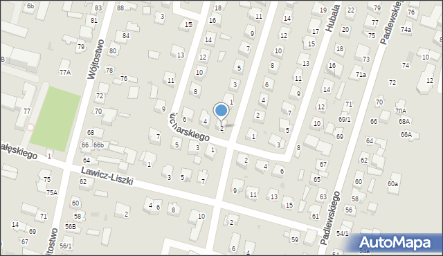 Mława, Sucharskiego Henryka, mjr., 2, mapa Mława