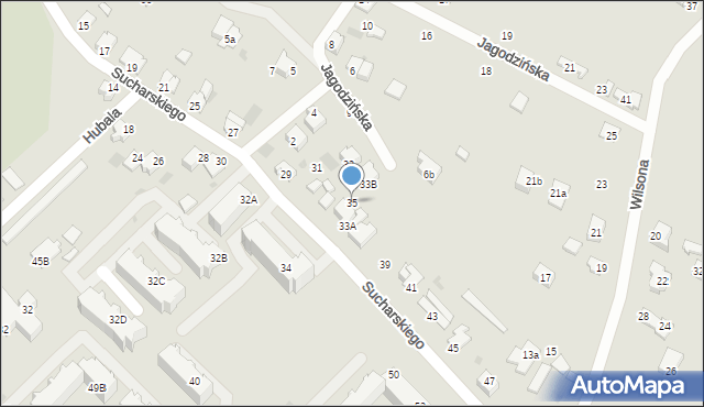 Myszków, Sucharskiego Henryka, mjr., 35, mapa Myszków