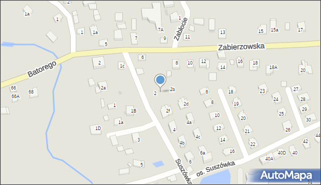 Niepołomice, Suszówka, 2a, mapa Niepołomice