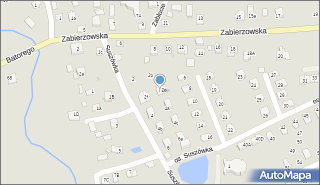 Niepołomice, Suszówka, 2e, mapa Niepołomice