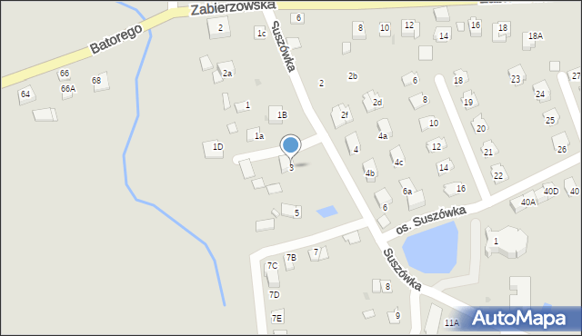 Niepołomice, Suszówka, 3, mapa Niepołomice