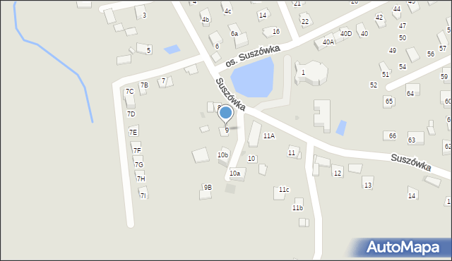 Niepołomice, Suszówka, 9, mapa Niepołomice