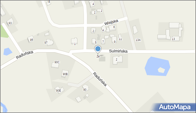 Niestępowo, Sulmińska, 2a, mapa Niestępowo