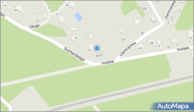 Nowa Dęba, Sucharskiego Henryka, mjr., 15, mapa Nowa Dęba