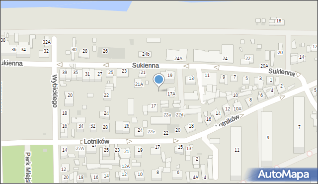 Nowy Dwór Mazowiecki, Sukienna, 17b, mapa Nowy Dwór Mazowiecki