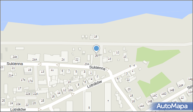 Nowy Dwór Mazowiecki, Sukienna, 20, mapa Nowy Dwór Mazowiecki