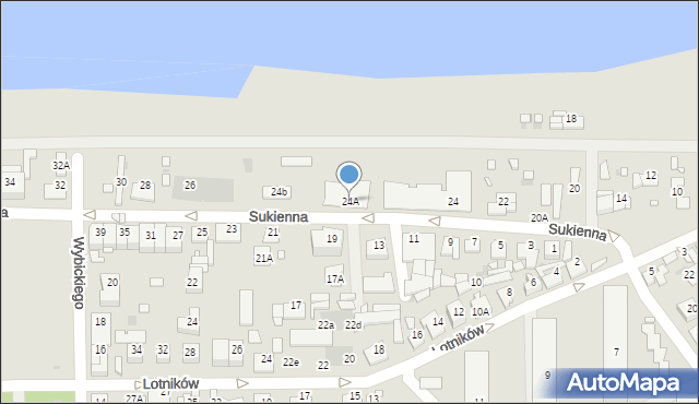 Nowy Dwór Mazowiecki, Sukienna, 24A, mapa Nowy Dwór Mazowiecki